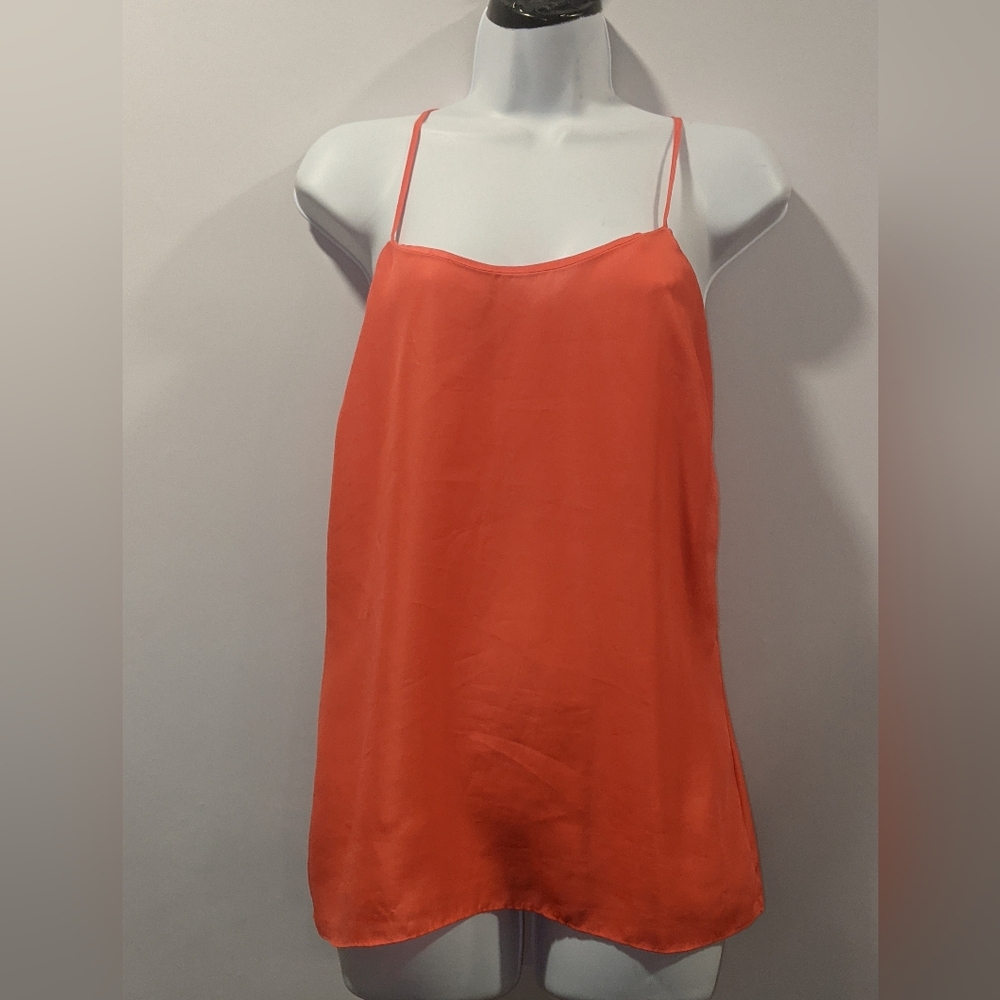 J.Crew Orange Spaghetti Strap Racerback Tank Top Size 0